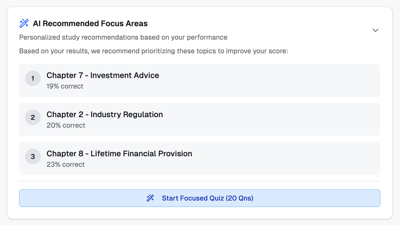 AI-powered recommendation engine screenshot