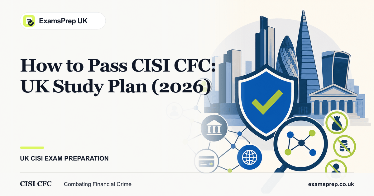 How to Pass CISI CFC: UK Study Plan (2026)