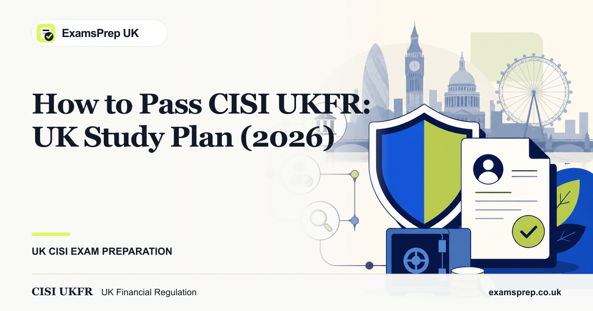 How to Pass CISI UKFR: UK Study Plan (2026)